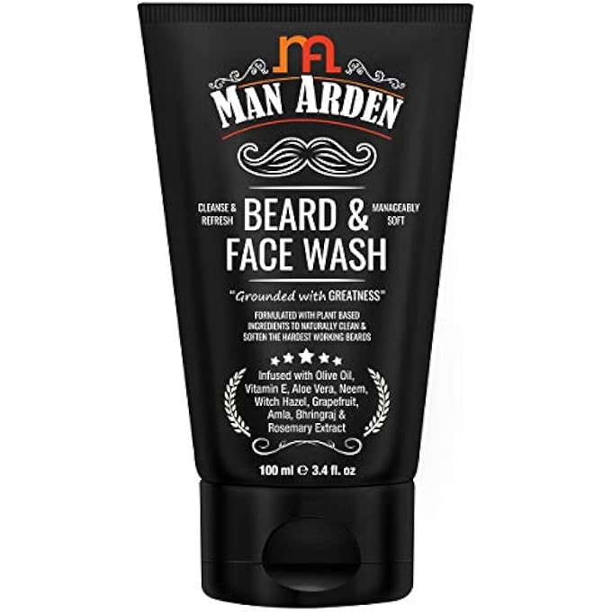 Man Arden BEARD AND FACE WASH - 100ML - Image 1